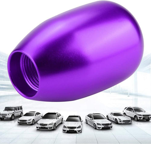 Acouto Shift Knob 5 Speed Car 5 Speed Manual Gear Shift Knob Shifter Lever Stick Metal with 3 Adapters 8mm 10mm 12mm(Purple)...