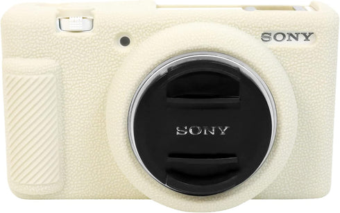 ZV-1F Camera Case, Soft Silicone Rubber Protective Cover Skin for Sony ZV1F/ZV-1 II/ZV-1M2/ZV-1 Mark II Vlog Camera, Slim Fit Body Skin DSLR Camer...