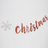 Rose Gold Glitter Merry Christmas Banner-Great for Christmas Party Decor- Holiday Home Mantle Fireplace Party Decorations...