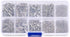 Pandahall 1 Box Jewelry Making Finding Kits with Lobster Clasps/Spring Clasps/Toggle Clasps/Ribbon Ends/Jump Rings (Platinum)...