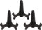 Stand for Collectible Plate - Pack of 3 - Black Easel Stand - Decoration Easels for Antique Plates - Display Holder - 4.9"...