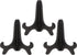 Stand for Collectible Plate - Pack of 3 - Black Easel Stand - Decoration Easels for Antique Plates - Display Holder - 4.9"...