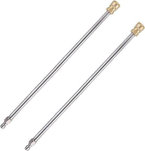 RIDGE WASHER Pressure Washer Extension Wand, 17 Inch Stainless Steel 1/4 Inch Quick Connect Power Washer Lance, 2 Pack...