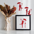 Couple Holding Umbrella Stencils 11.8×11.8inch Couple Love Drawing Painting Templates with Paint Brush Romantic Love Template for Wood Window Furn...