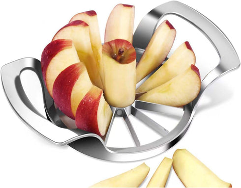 LIIGEMI Apple Slicer,12-Blade Extra Large Apple Corer, Heavy Duty Stainless Steel Apple Cutter and Divider?Easy to Use, Time-Saving....