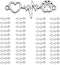 50 PCS 10pcs Antique Silver Plated Heart Footprint Electrocardiogram Charms Pendant for Jewelry Making Bracelet Accessories DIY Craft Findings...