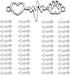50 PCS 10pcs Antique Silver Plated Heart Footprint Electrocardiogram Charms Pendant for Jewelry Making Bracelet Accessories DIY Craft Findings...