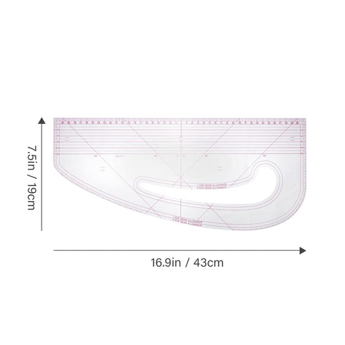 Angoily Metric Sewing Ruler French Curve Pattern Ruler Sewing Measure Tailor Ruler for Tailor Craft Tool Drawing Measuring Supplies...