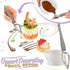 4 Pcs Culinary Drawing Decorating Spoons Set Drawing Decorating Spoon Plated Decorating Pencil Spoon Dessert Serving Decorating Spoon for Decorati...