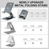 Miady Cell Phone Stand for Desk, 360° Rotating Dock Tablet Stand, Adjustable Thick Phone Case Stand Compatible with All Mobile Phone, iPhone 14 13...