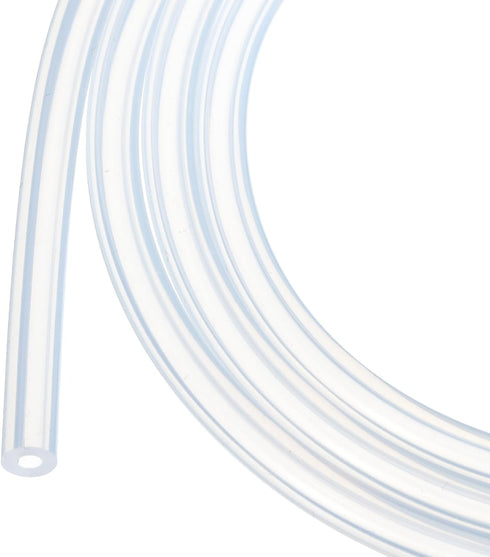 1m(3.3ft) 2mm(0.08") ID x 5mm(3/16") OD Silicone Tubing Clear Industrial Plastic Tubing Pure Silicone Hoses for Pump Siphoning Draining Irrigation...