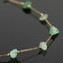 YOUBEIYEE 13 Feet Green Stone Chains for Jewelry Making Gold Plated Stainless Steel Jewelry Chain Roll Handmade Natural Healing Gemstone Chain Nec...