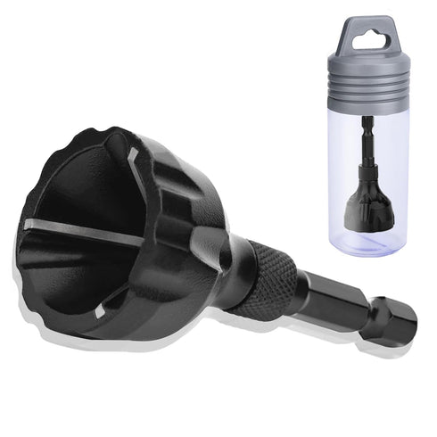 Deburring External Chamfer Tool,with Tungsten Carbide Blade, External Chamfer Drill Bit Deburring Tool ?Fits 1/8" to 3/4"....