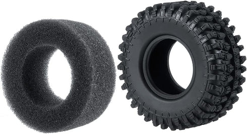 4PCS 1.0" Crawler Tires Rubber Wheel Tires for 1/24 Axial SCX24 90081 AXI00001 AXI00002 AXI00005 AXI00006 RC Crawler Car (54mm)...