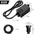 Garbage Disposal Air Switch Kit for SinkTop Waste Disposal with Stainless Steel Brushed Nickel Short Air Button by briidea...