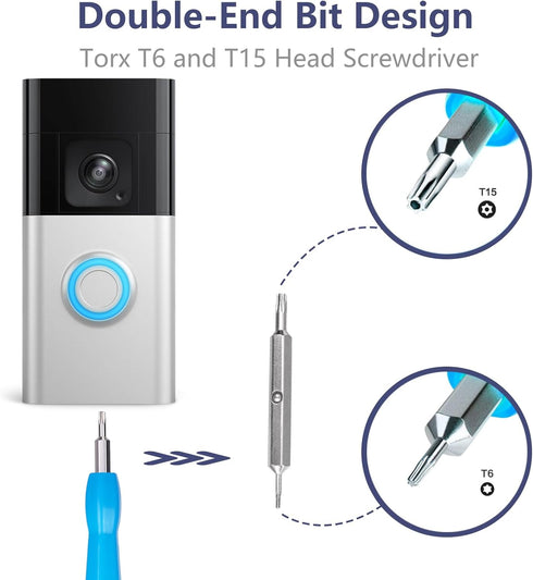 Video Doorbell Camera Angle Mount Compatible with Battery Doorbell Plus, Adjustable (30 to 55 Degree) Doorbell Wedge Bracket for House, with Screw...