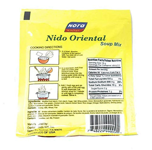 Nora Kitchen - Chinese Style Nido Oriental Soup Mix, 2.18oz (62g) 6 Pack...