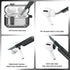 AirPods Pro Case Cover with Cleaner Kit, Military Hard Shell Protective Armor with Lock for AirPod Pro Charging Case, Front LED Visible, Silver......