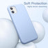 JETech Silicone Case for iPhone 11 (2019) 6.1-Inch, Silky-Soft Touch Full-Body Protective Case, Shockproof Cover with Microfiber Lining (Light Blu...