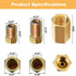 Brake Line Fittings Assortment for 3/16" Tube,Pack of 15 (5 Long Nuts,5 Short Nuts,5 Unions) 3/8-24 Threads...