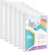 6 Pack Clear Plastic Envelopes with String Tie Closure,A4 Letter Size,TFDLCG zm Poly Reusable File Folders Project with1-1/4"Expansion,Paper Docum...