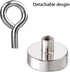 Magnetic Eye Hooks, 6PCS Strong Neodymium Magnet Loop Hooks for Hanging, Lights, Tools, Kitchen, Workplace, Office (Diameter0.98in)...
