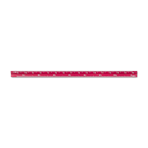 Alumicolor 3610-4 Aluminum Combination Pocket Scale, 6IN, Red...