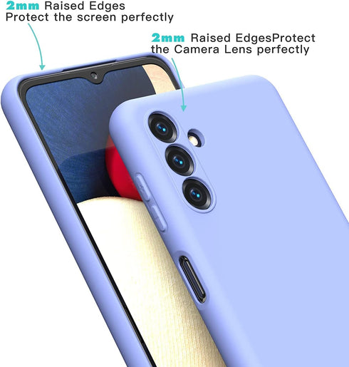 Samsung Galaxy A14 5G (Not for 4G) Case, Liquid Silicone Case with Microfiber Lining Thickening Shockproof Design Soft Gel Rubber Phone Case Cover...