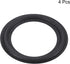 MECCANIXITY Rubber Speaker Foam Edge Surround Rings 4.5 Inch 76mm x 116mm Perforated Subwoofer Rings Replacement Parts for Speaker Repair or DIY B...