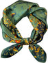 ANDANTINO 100% Pure Mulberry Silk Square Scarf for Hair-27'' Women Men Natural Silk Neckerchief Digital Printed Headscarf...