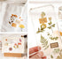 2 Sheets Vintage Rub on Transfer Flower Leaves Stickers 2 Sheet Linen, Clear Rub on Transfer Floral Stickers Decals for Wood Crafts Wine Glass Fab...