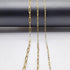 16.4 Feet Stainless Steel Paperclip Chains for Jewelry Making Gold Plated Bulk Bracelet Necklace Chain with Lobster Clasps and Jump Rings (3mm Wid...