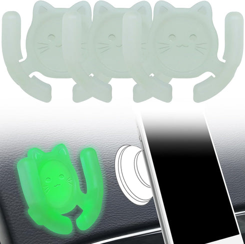 Multi-Surface Holder Car Mount GLOW in The DARK 3 Pack Compatible for Popsocket Holder Grips Hand-Free Device Support Accessories Home Office Desk...