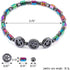 choice of all 5Pcs Hematite Bracelets for Women Hematite Bracelet Circle Star Laser Anklet Promote Metabolism Pain Relief Anklet...