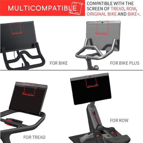 Tablet Holder Compatible with Peloton Bike & Bike Plus & Tread & Row, Holder for iPad, Tablet Stand, Compatible with Myx Fitness bike, Mount for K...