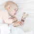 Youuys Wooden Baby Rattle Toys, Easter Bunny Rattle for Baby Crochet Bunny Rattle Toy Natural Wood, Shaker Rattle for Hand Grips, Boy Girl First R...