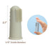 Baby Finger Toothbrush with Case, Food Grade Silicone, BPA Free, 2-Pack (Sage+Ether)...