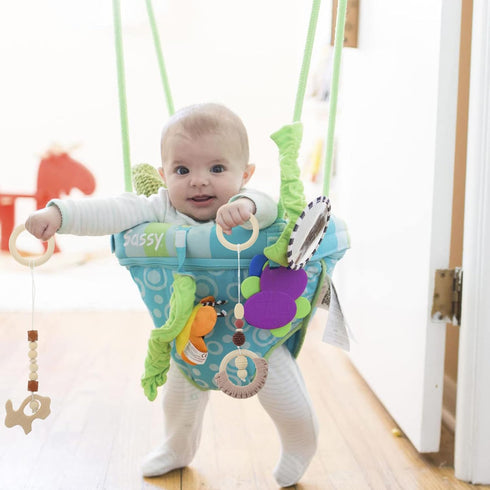 Toddmomy 4Pcs Baby Gym Wood Toys Wooden Hanging Toy Wood Activity Pendant Hanging Toy Sensory Toys Nursery Decor...