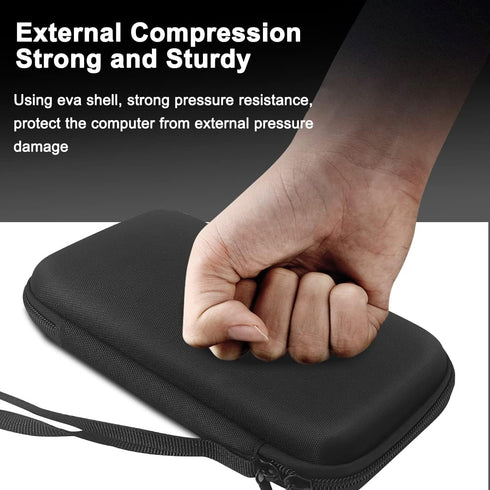 Xberstar Case for Texas Instruments TI-84 TI-83 Plus CE Graphing Calculators and More - Hard EVA Travel Carrying Shockproof Storage Bag (Pure blac...