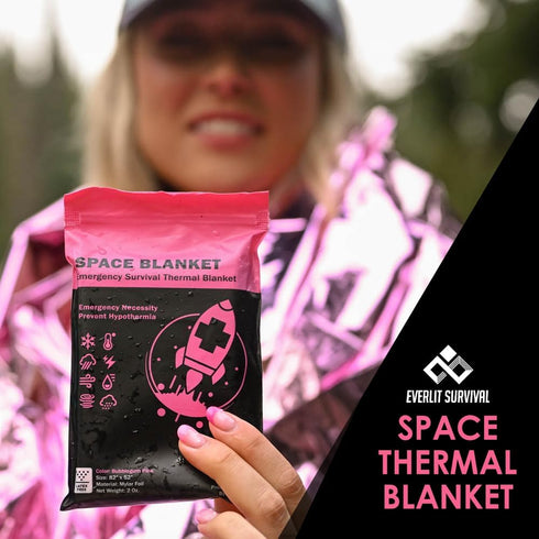 EVERLIT Survival Emergency Mylar Thermal Blanket, Foil Space Blanket Designed for NASA, Body Warmer Blanket for Outdoor, First Aid, Camping Gear, ...