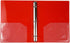 JAM PAPER Plastic 1 inch Mini Binder - Red 3 Ring Binder - Sold Individually...
