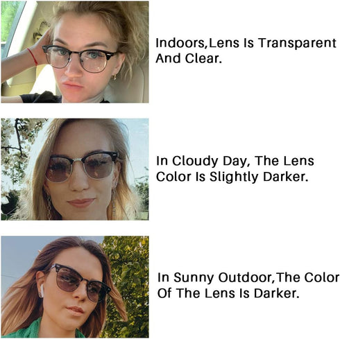 Semi Rimless Polarized Sunglasses Men Photochromic Sun Glasses Women Unisex TY201903...