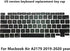 New Replacement Keyboard Keycaps Keys,Full Set of US Replacement Keycaps QWERTY for MacBook Air 13.3" A2179 2019 2020 Year EMC 3302...