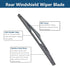 Rear Wiper Arm Blade Set Replacement for Ford Focus 2012-2018 Hatchback SE ST RS, Rear Windshield Wiper Arm Blade Set for Back Windshield Window, ...