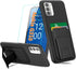 Case for Nokia G310 5G / Nokia G42 5G Phone Case with Tempered Glass Screen Protector, Folding Kickstand/Stand Wallet Card Holder/ Slots Silicone ...