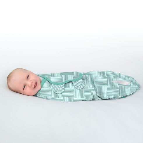 SwaddleMe Luxe Perfect Temp Swaddle with 100% Organic Cotton - Small/Medium, 1 Pack, Basket Weave, 0-3 Months...