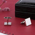 Driew Blank Square Cufflinks, Blank Cufflink for Men Stainless Steel Cufflinks Cuff Links Flat Pad Blank Setting Tray 1 Pair,Silver...