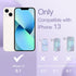 JETech Silicone Case for iPhone 13 6.1-Inch, Silky-Soft Touch Full-Body Protective Phone Case, Shockproof Cover with Microfiber Lining (Light Purp...