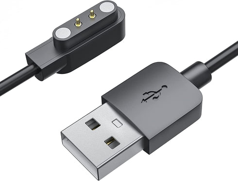 E ECSEM Charging Cable Compatible for uaue T50s Smart Watch Charger, Magnetic USB Charging Cord Replacement Charger for uaue T50s Smartwatch Acces...