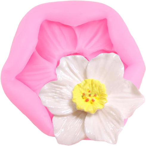 Flower Fondant Cake Molds Lotus Flower Silicone Mold For Cake Decorating Cupcake Topper Chocolate Candy Gum Paste Polymer Clay...